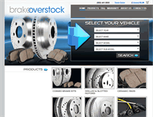 Tablet Screenshot of brakeoverstock.com